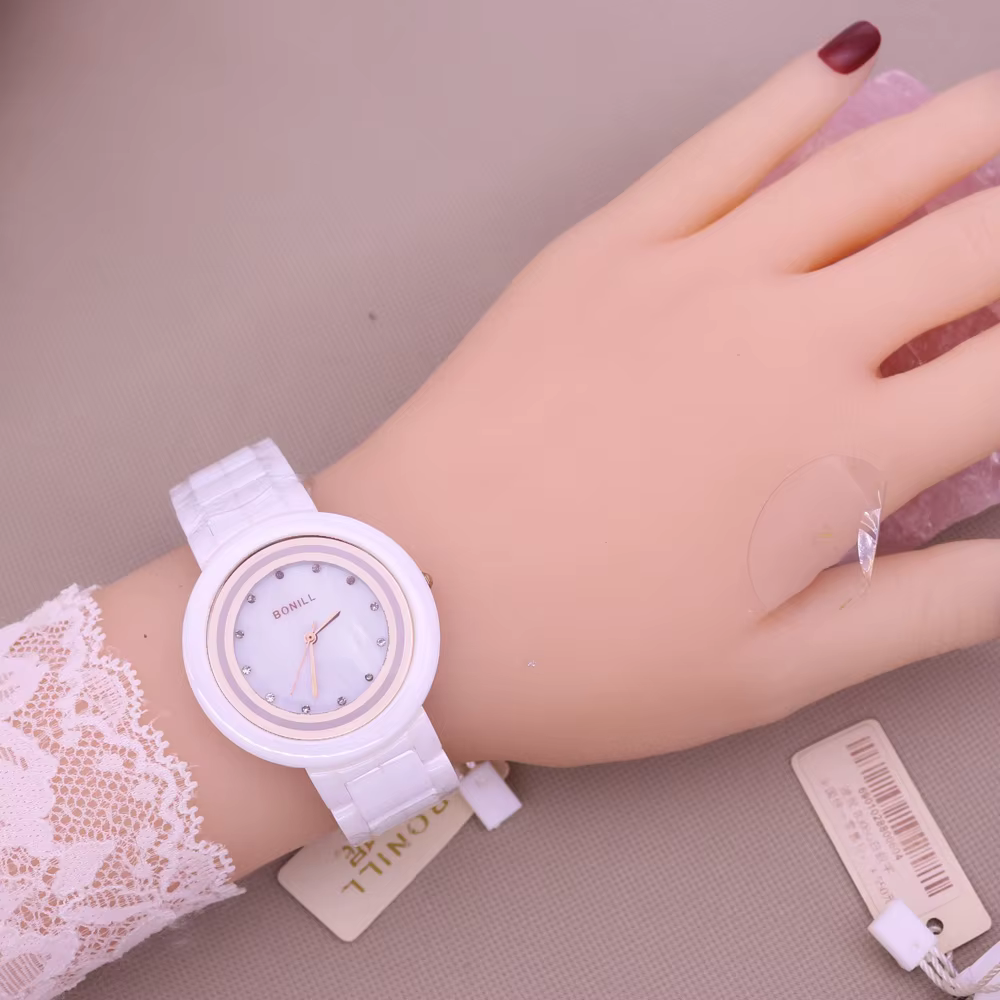 Top montre en céramique pour femmes nacre japon Quartz horloge élégante heures de mode Bracelet
