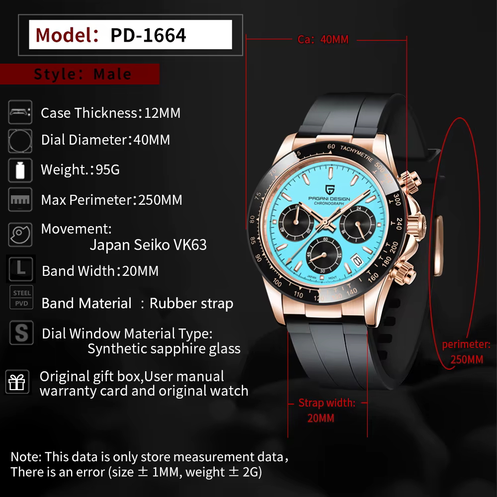 PAGANI DESIGN 2026 Nouvelle montre pour homme