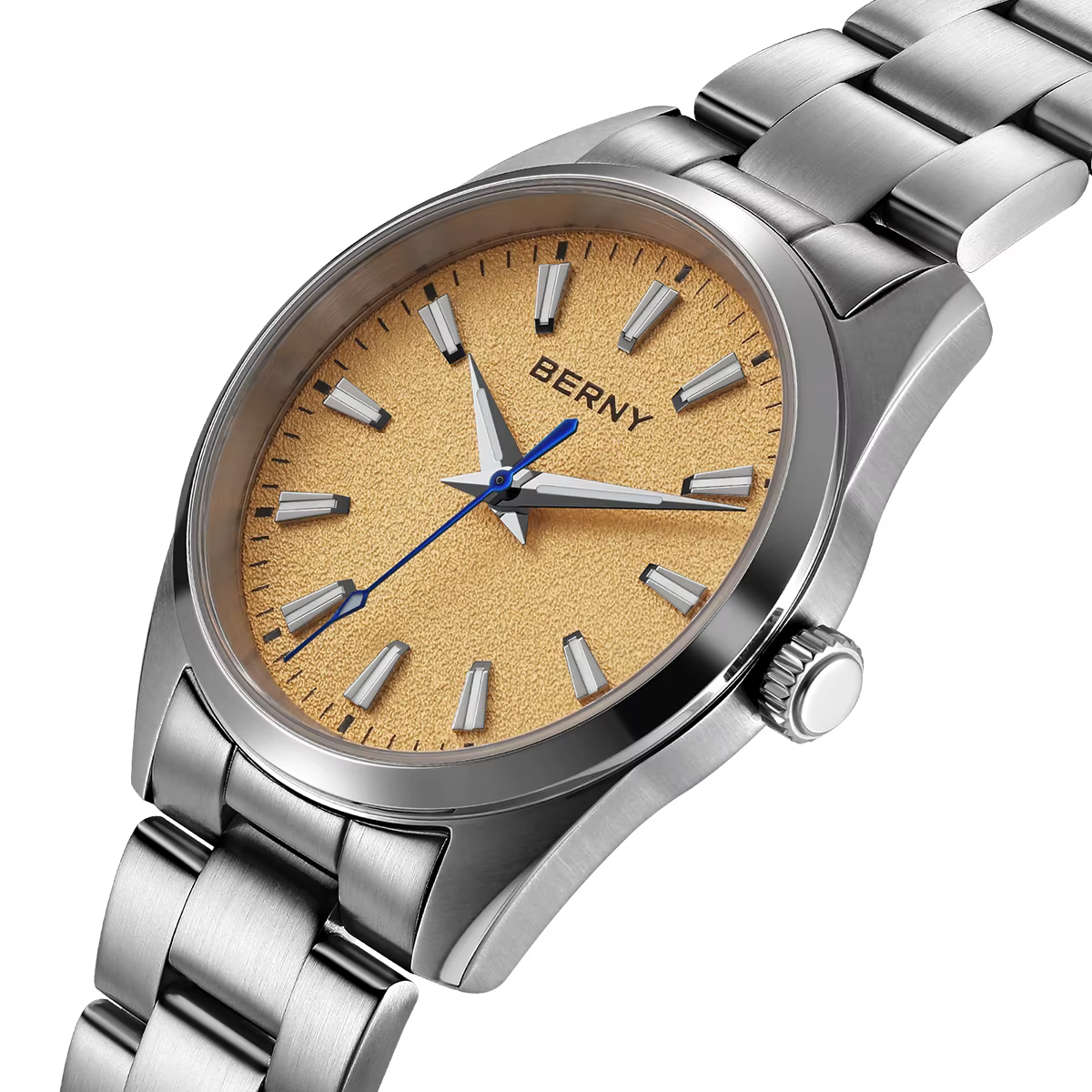 BERNY montres pour hommes lumineux AR saphir classique robe affaires Quartz montre
