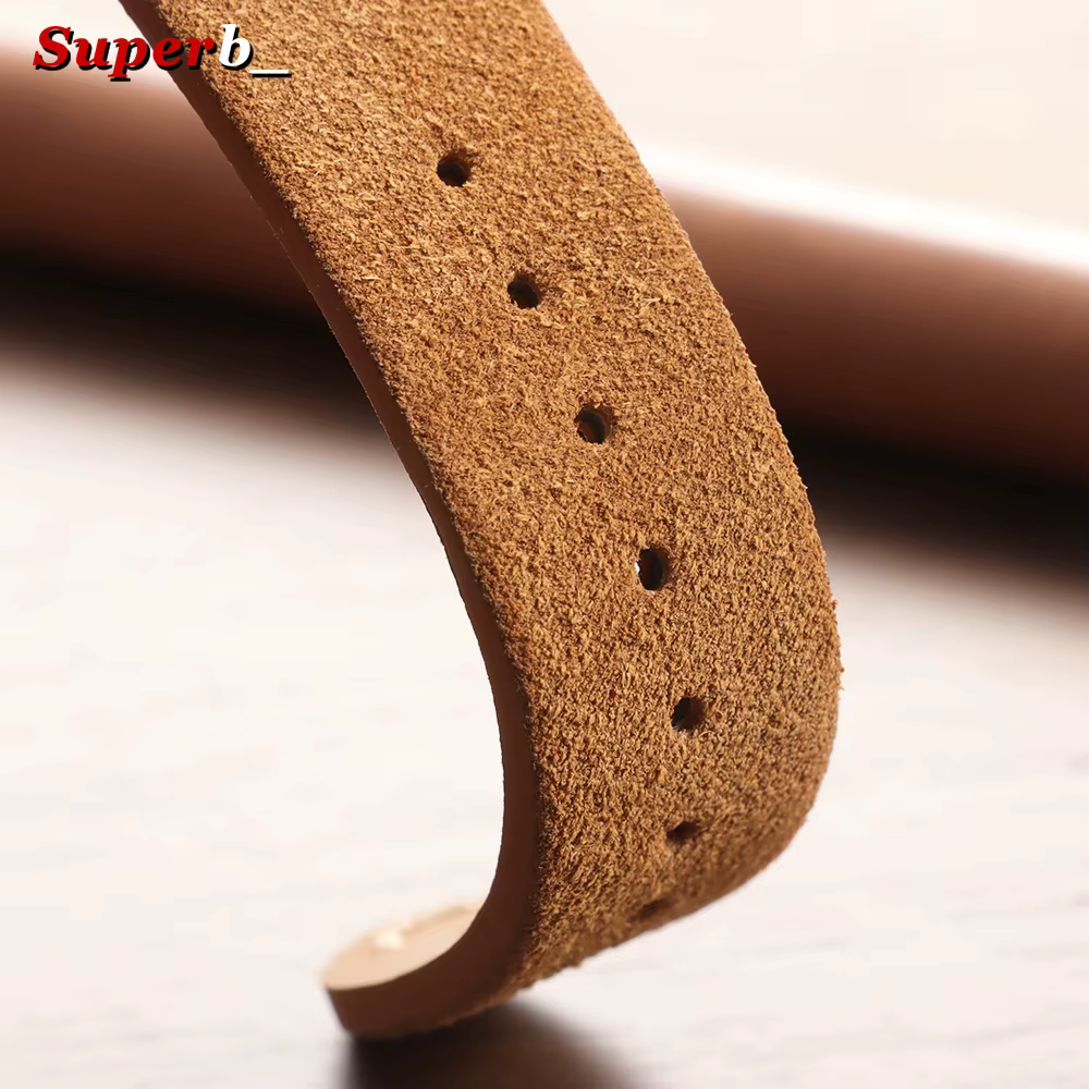 Bracelet de montre Vintage en cuir suédé