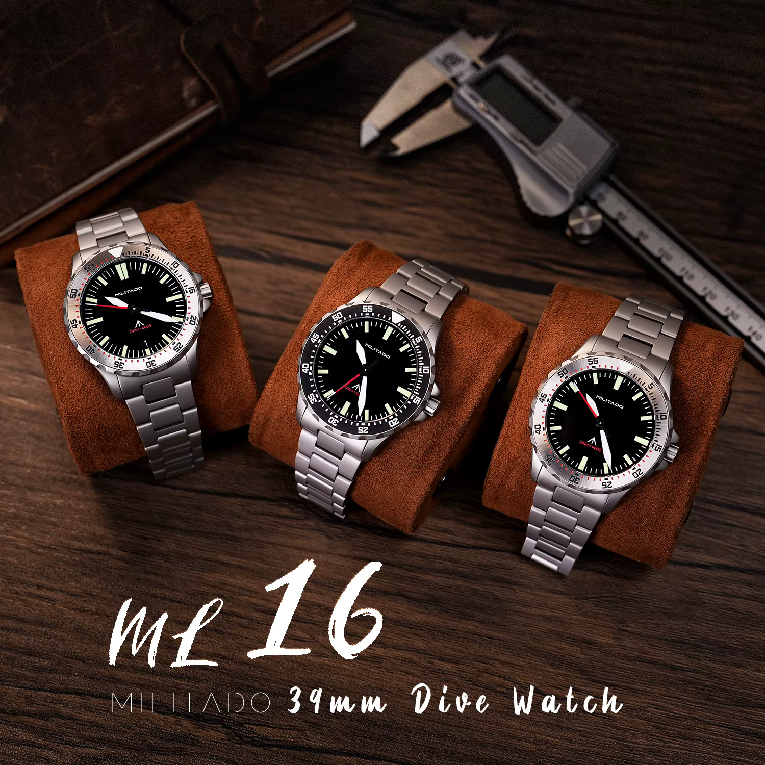 Militado – montre de plongée ML16 39mm