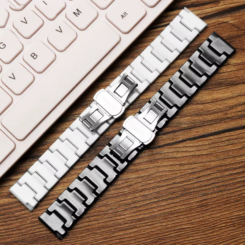 Bracelet de montre universel en céramique pour hommes et femmes