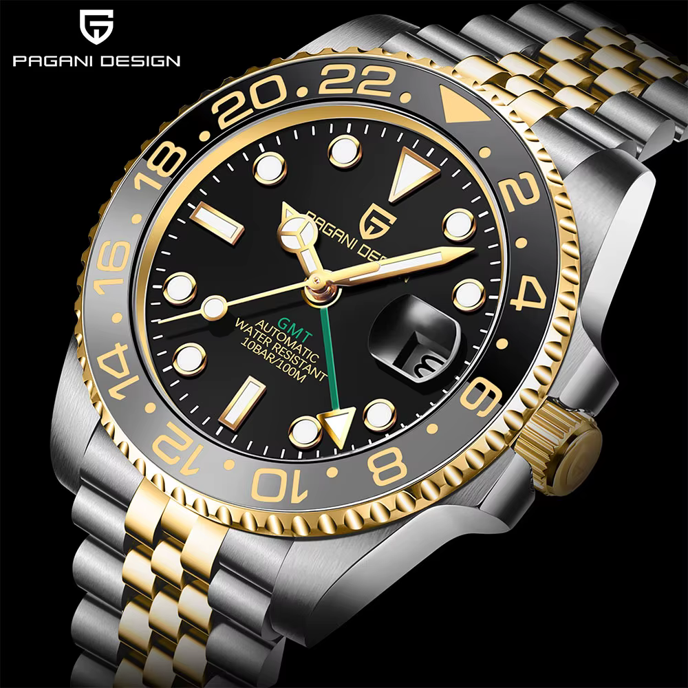 Nouvelle montre GMT PAGANI DESIGN 40 mm pour homme