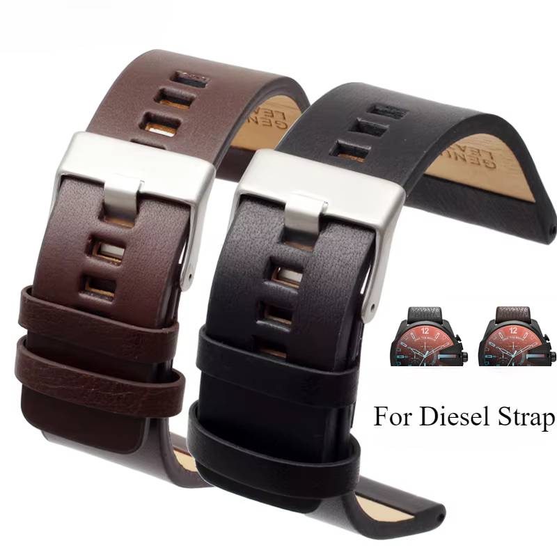 Bracelets de montre en cuir véritable