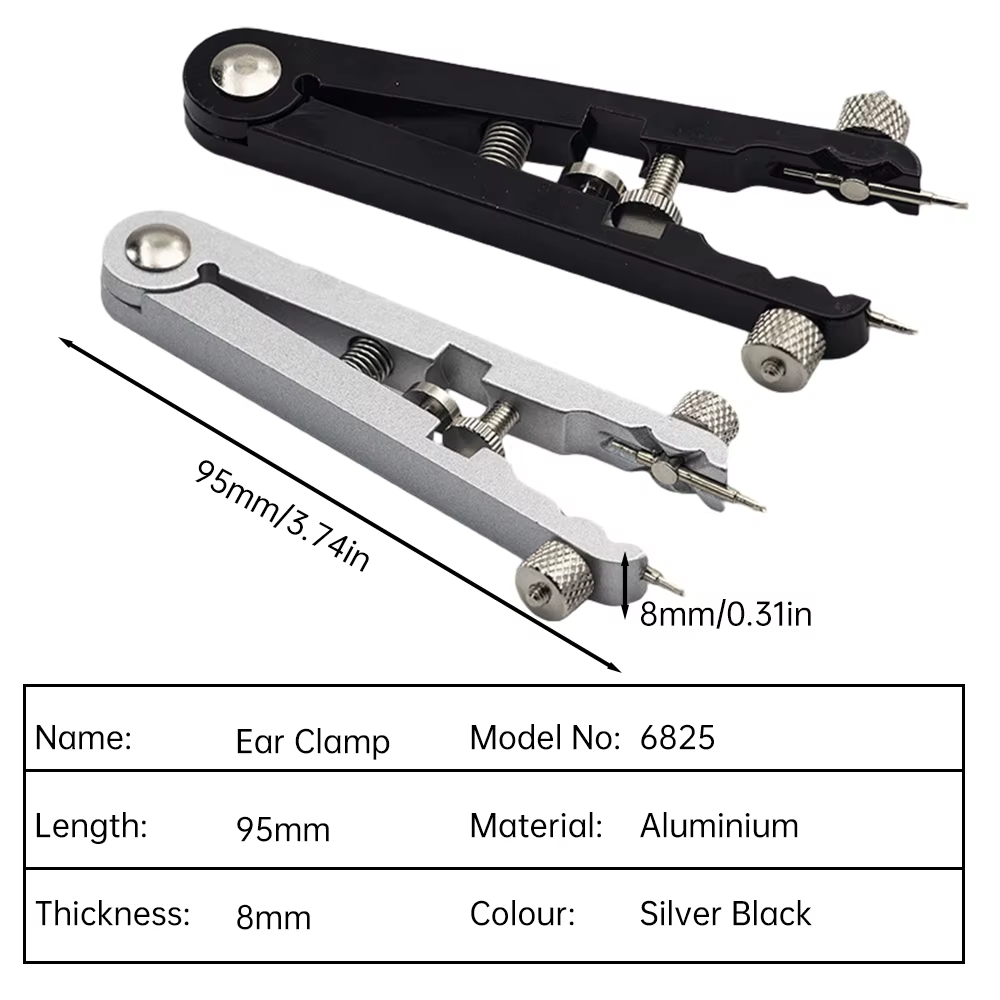 Kit d'outils de réparation de montres : Pince à barrettes