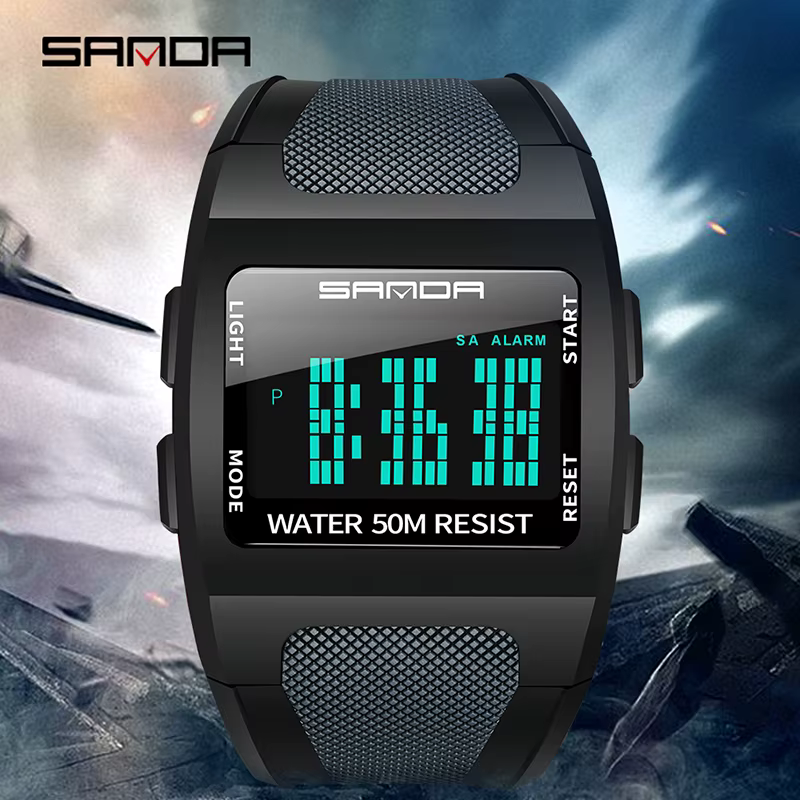 Montre numérique SANDA 222 pour hommes