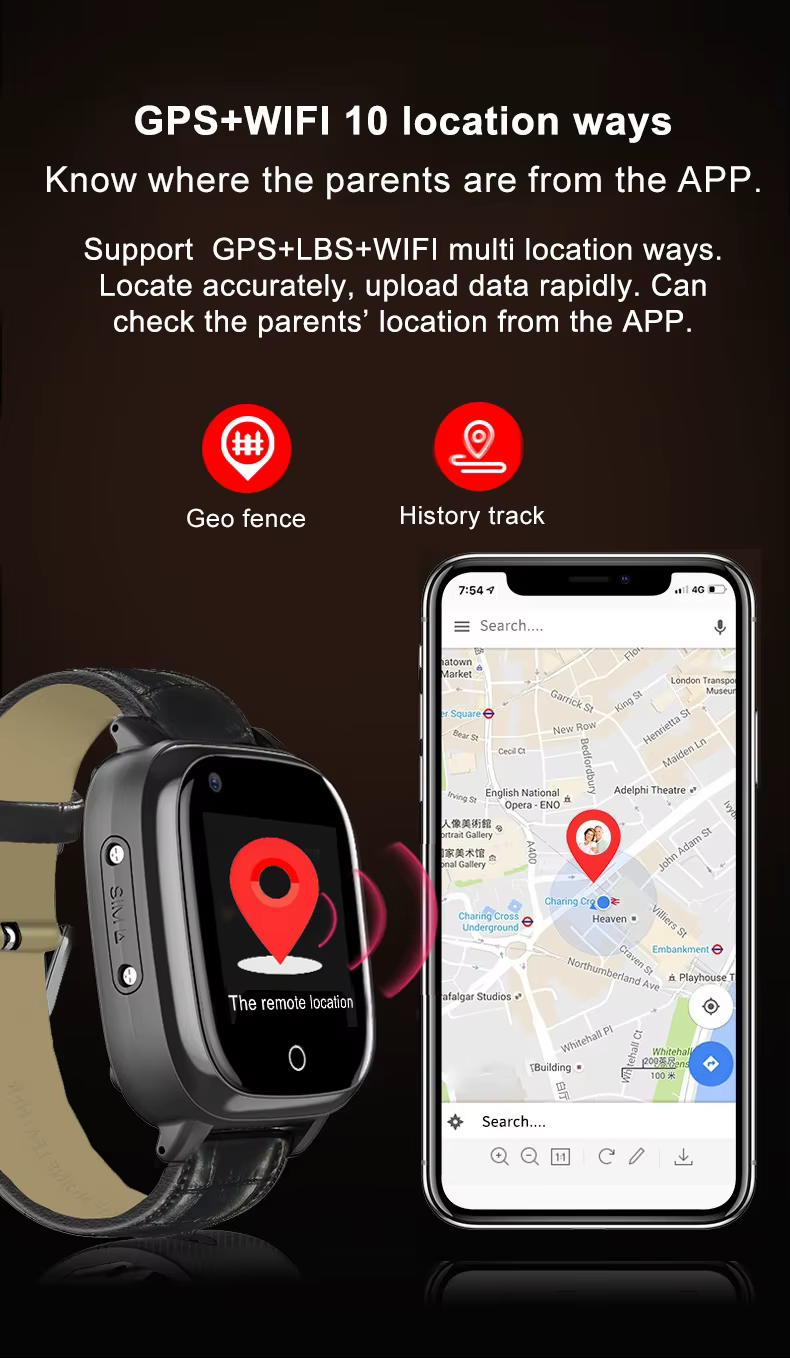 Montre connectée pour personnes âgées