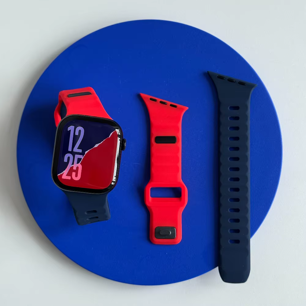 Bracelet de sport en silicone pour Apple Watch Ultra 49mm 40mm 41mm 44mm 45mm 46mm