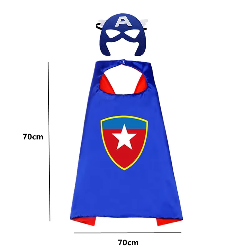 Capes de super-héros pour enfants, costumes d'Halloween cool, fournitures de fête de festival de cosplay, cadeaux habillés, pour garçons et filles de 3 à 12 ans