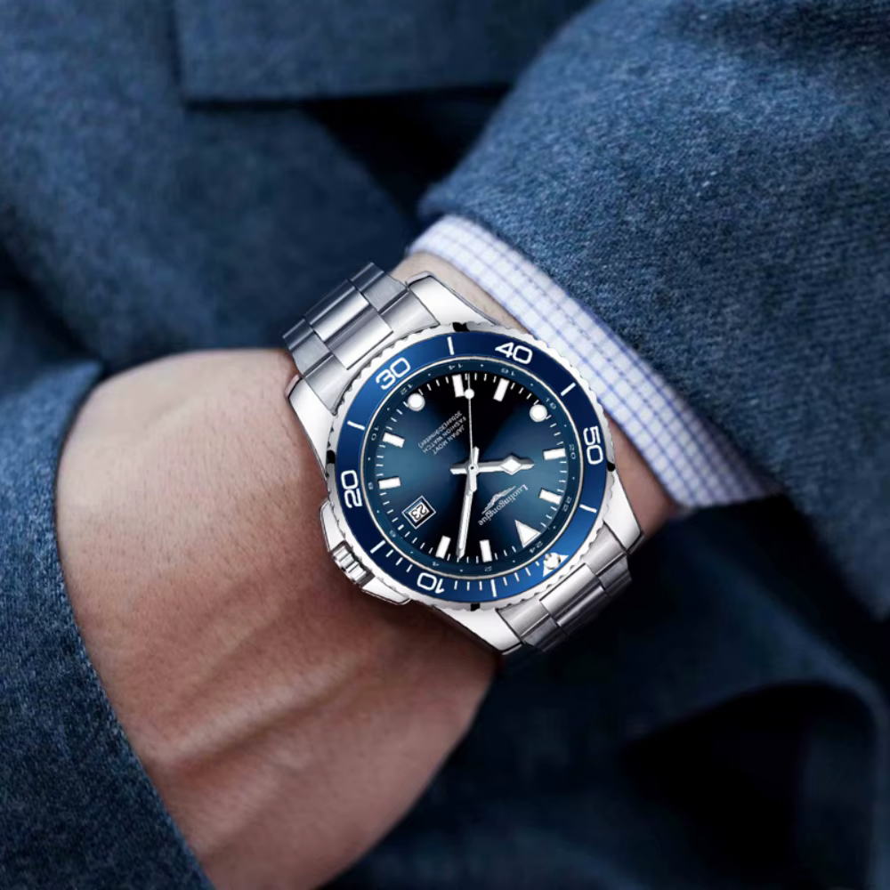 Montre à quartz de luxe pour homme