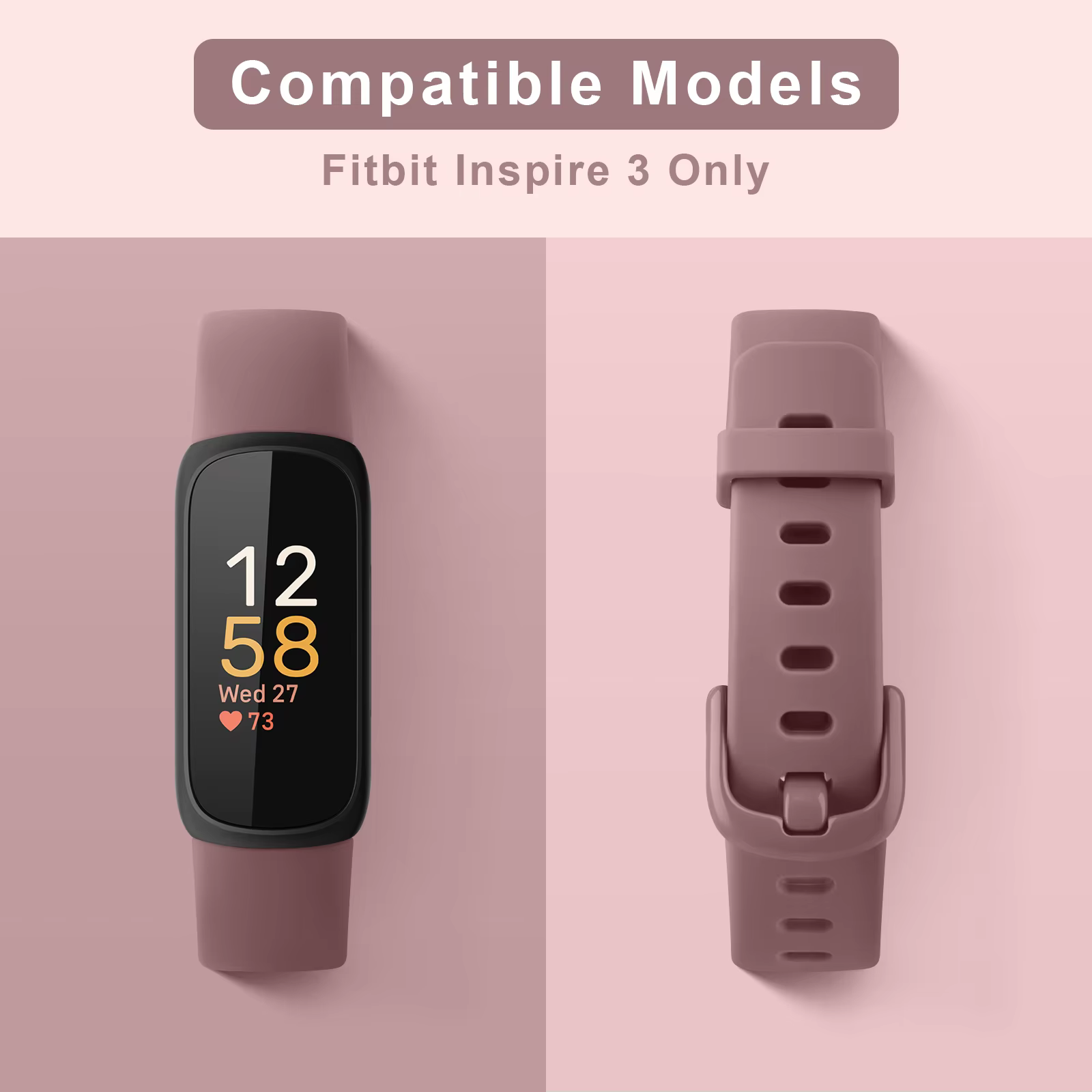 Bracelet de montre en Silicone pour Fitbit Inspire 3 bandes