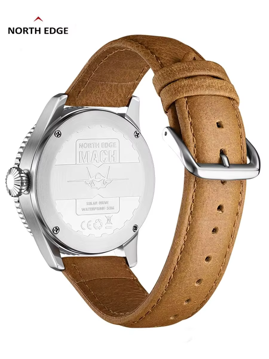 NORTH EDGE 2024 MACH montre à Quartz à énergie solaire hommes étanche 50M