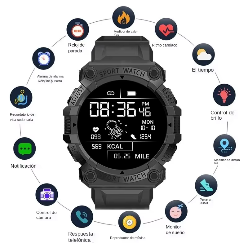 Nouvelle montre intelligente hommes femmes fréquence cardiaque surveillance de la pression artérielle Bluetooth