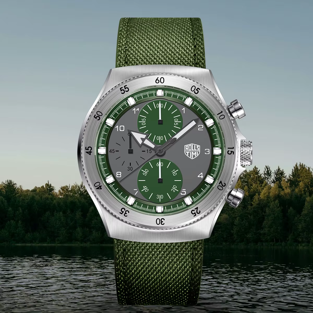 Montres pour hommes 2026 RollsTimi Nouvelle montre à quartz en nylon tendance