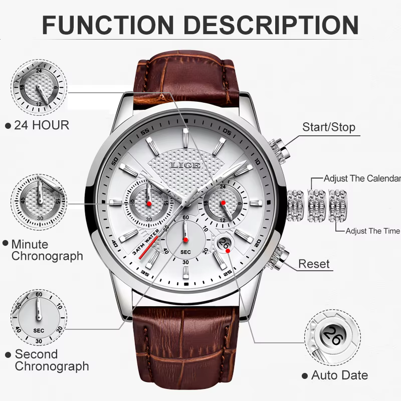 LIGE – montre de luxe pour hommes