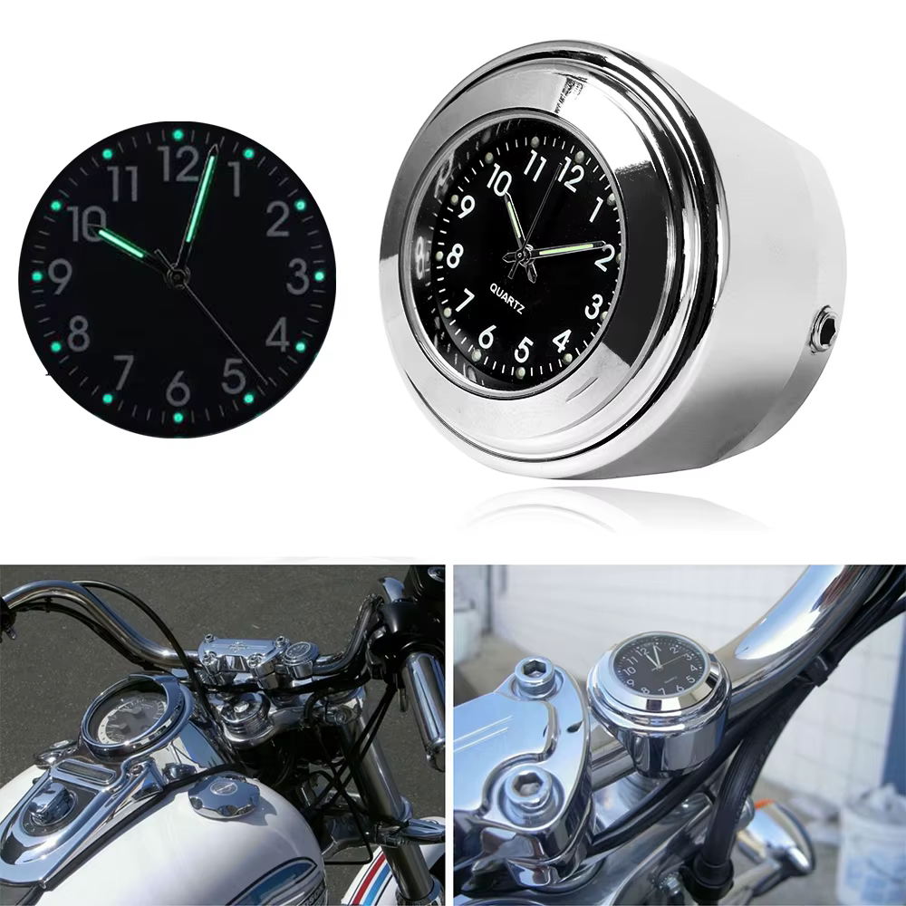 Montre à quartz étanche Shoous pour guidon de moto