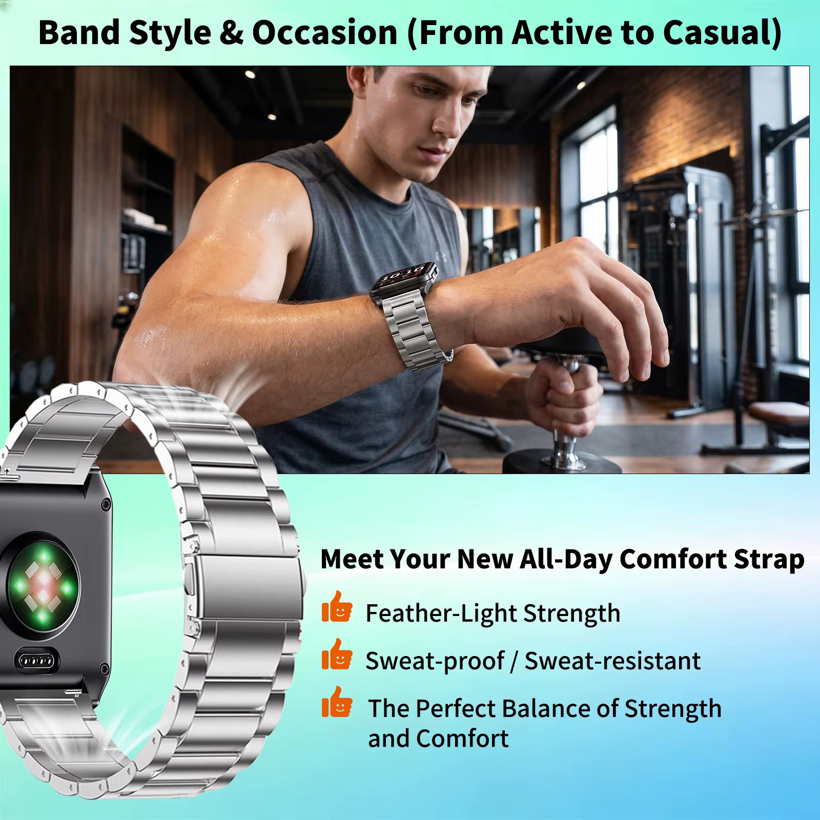 Bracelet universel en métal de qualité supérieure