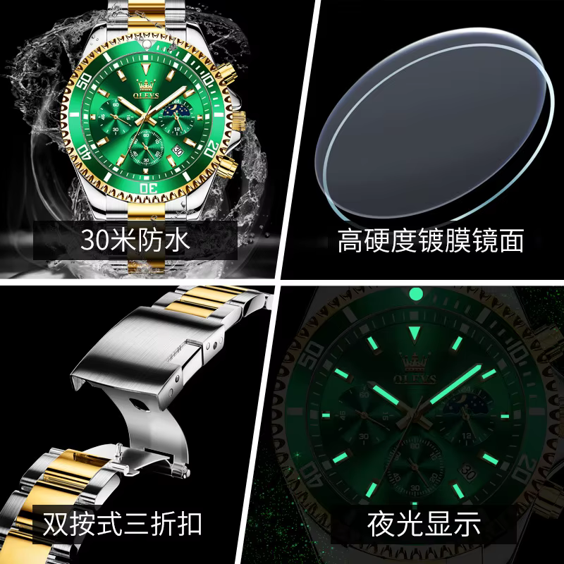 Montre-bracelet étanche pour homme