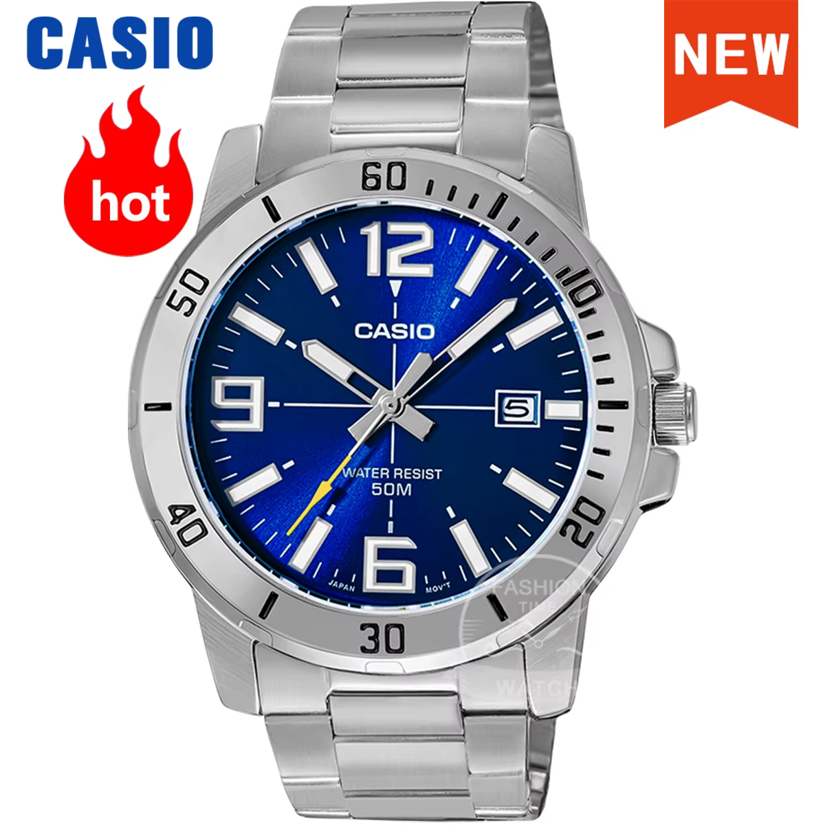 Casio montre pour hommes marque de luxe ensemble quartz 50 m étanche