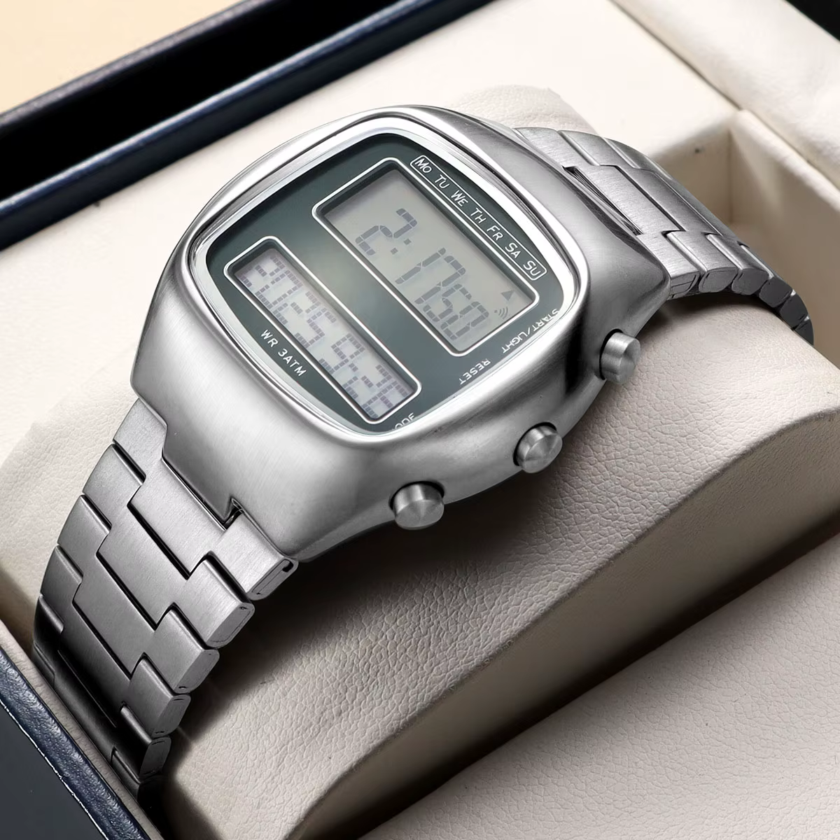 Montre-bracelet numérique rétro unisexe