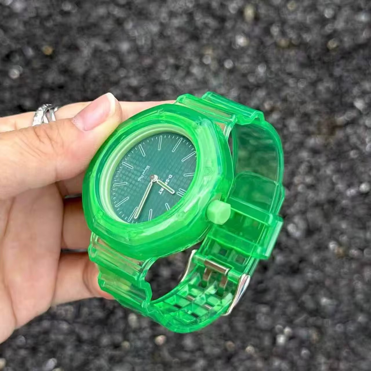 Bracelet de montre transparent pour Swatch X AP Royal Pop