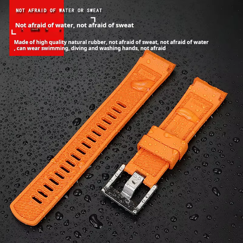 Bracelet en caoutchouc de silicone bleu pour la série SEIKO PROSPEX SRPA21J1 SRPE99K1 SRP777J SRPC91J1
