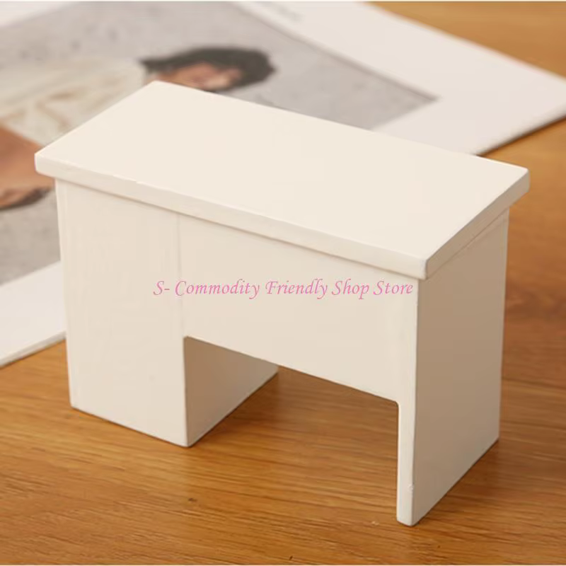 85ae 1/12 Scale Dollhouses Office bureau paire chaises avec disposition interchangeable pour les affichages miniatures