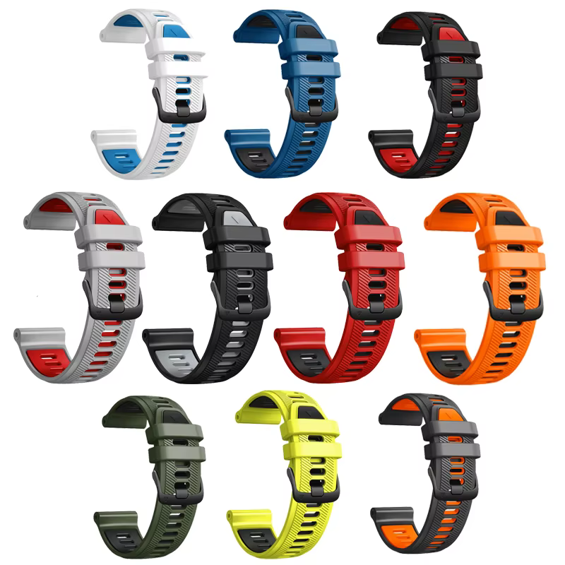 Bracelets de montre en silicone pour Garmin Forerunner, bracelet de montre officiel, bracelets pour Garmin Forerunner 965, 945, 935, 22mm, 955
