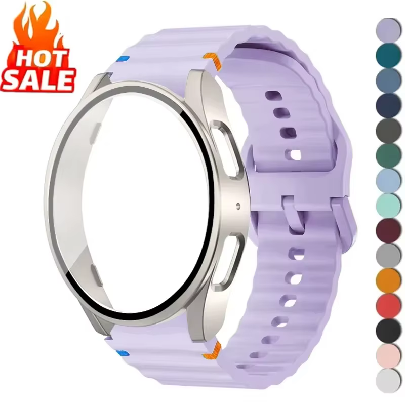 Coque + bracelet pour Samsung Galaxy Watch 7 6 5 4 40mm 44mm
