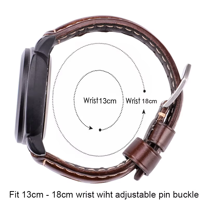 Bracelet de montre en cuir de vache