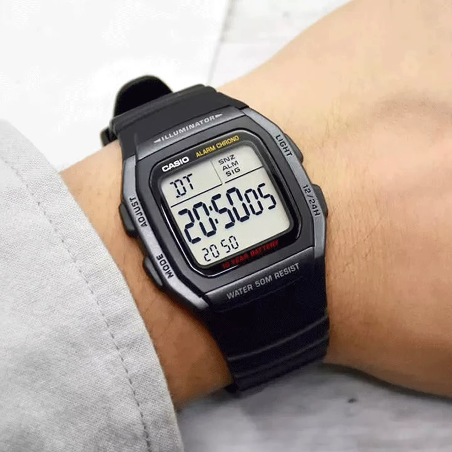 Montre de sport CASIO W96H – Batterie 10 ans