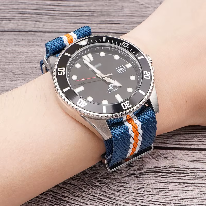 Bracelet de montre en Nylon otan pour gouvernail Tudor Omega hippocampe Seiko Rolex
