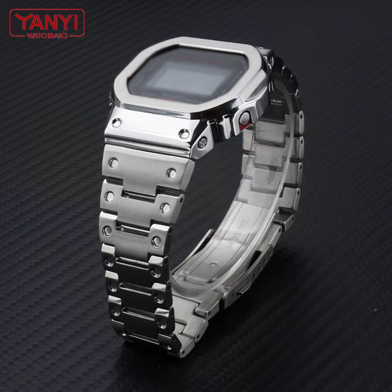 Bracelet de montre en acier inoxydable V4.0 pour Casio G-Shock DW-5600