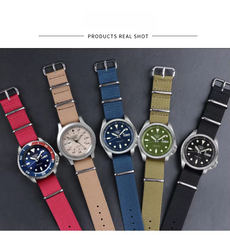 Bracelet de montre tissé en toile de nylon étanche à la transpiration pour hommes et femmes
