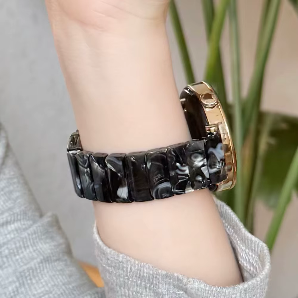 Bracelet de montre en résine de 18 mm pour Fossil Women's Gen 6 42mm/5E 42mm/Garmin Venu 4 41mm/3S 41mm/Venu 2S/Vivoactive 4S/Vivomove 3S