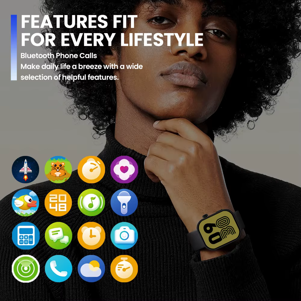 Nouveau Zeblaze Btalk Plus appel vocal Smartwatch 2.03 ''HD couleur affichage santé et Fitness suivi montre intelligente pour hommes femmes