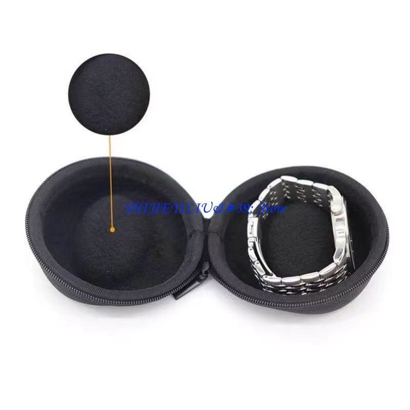 E21F boîte montre unique avec fermeture éclair pour le rangement
