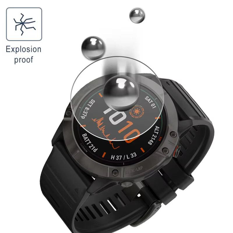 Pour Garmin Fenix 8 7 6 6S 6X 5 5S/Vivoactive 3/Forerunner 945 955 965 225 255 265S protecteur d'écran en verre trempé SmartWatch