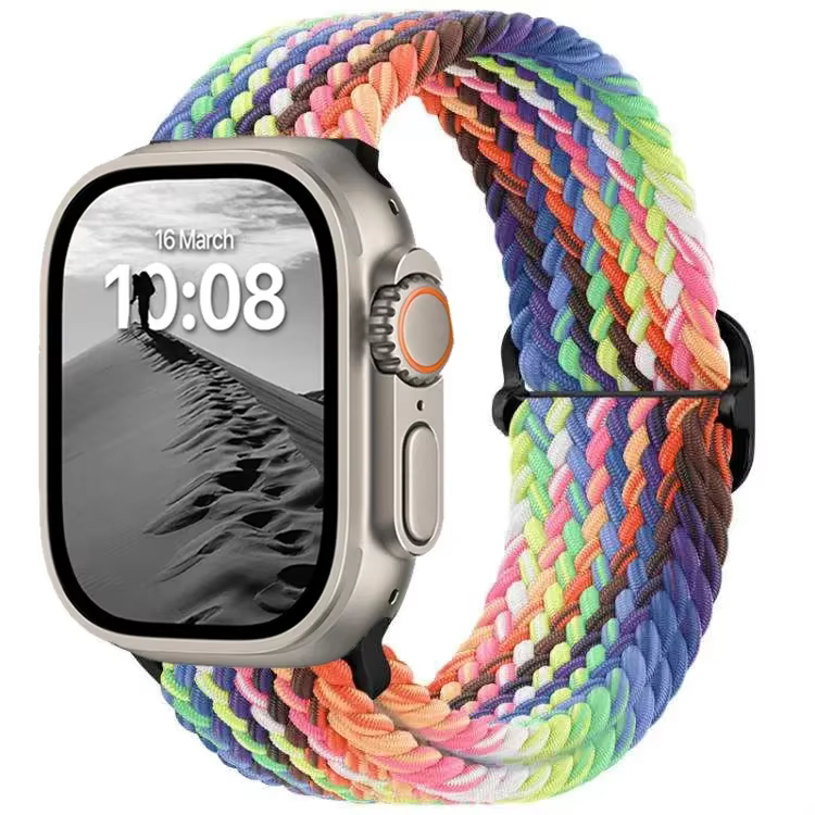 Nouveau Bracelet en Nylon arc-en-ciel