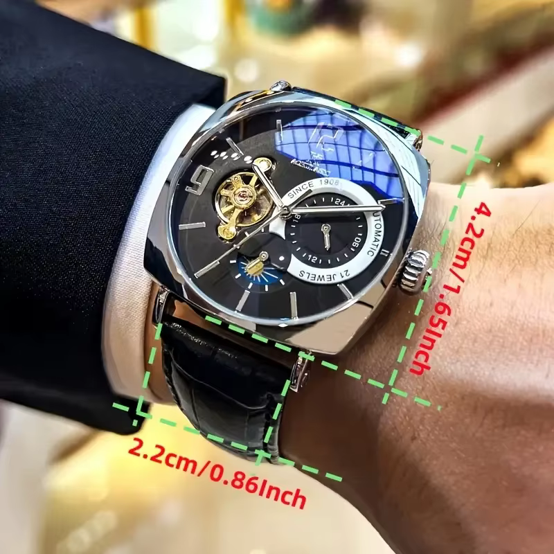 Montre mécanique vintage élégante pour homme