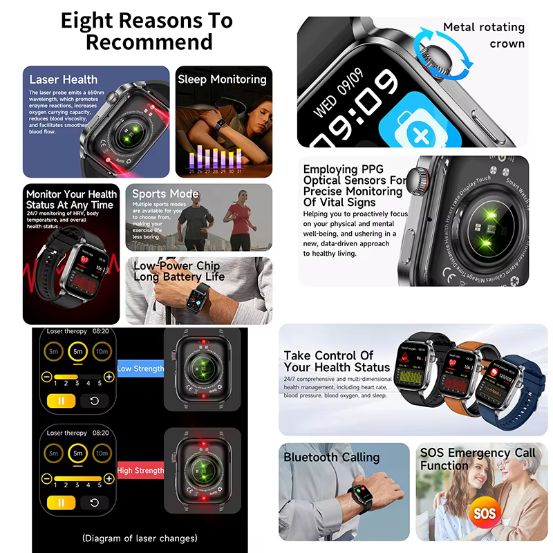 Montre connectée ECG pour homme 2026 améliorée