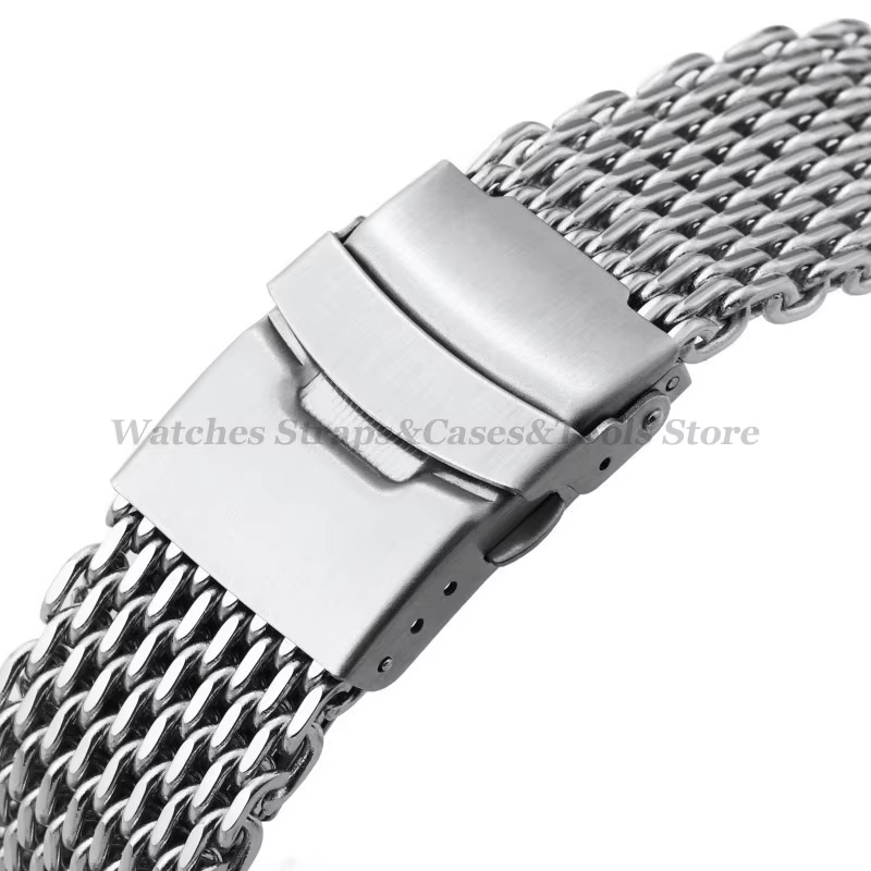 Bracelet de montre requin 4.0mm d'épaisseur pour Seiko pour Omega 18mm 20mm 22mm 24mm