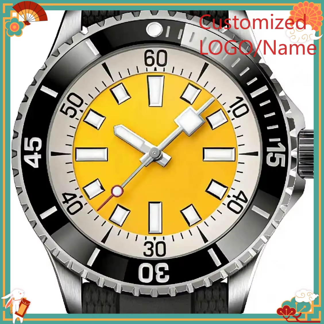 Montre de luxe pour homme DONG Store 45 mm en acier 904L
