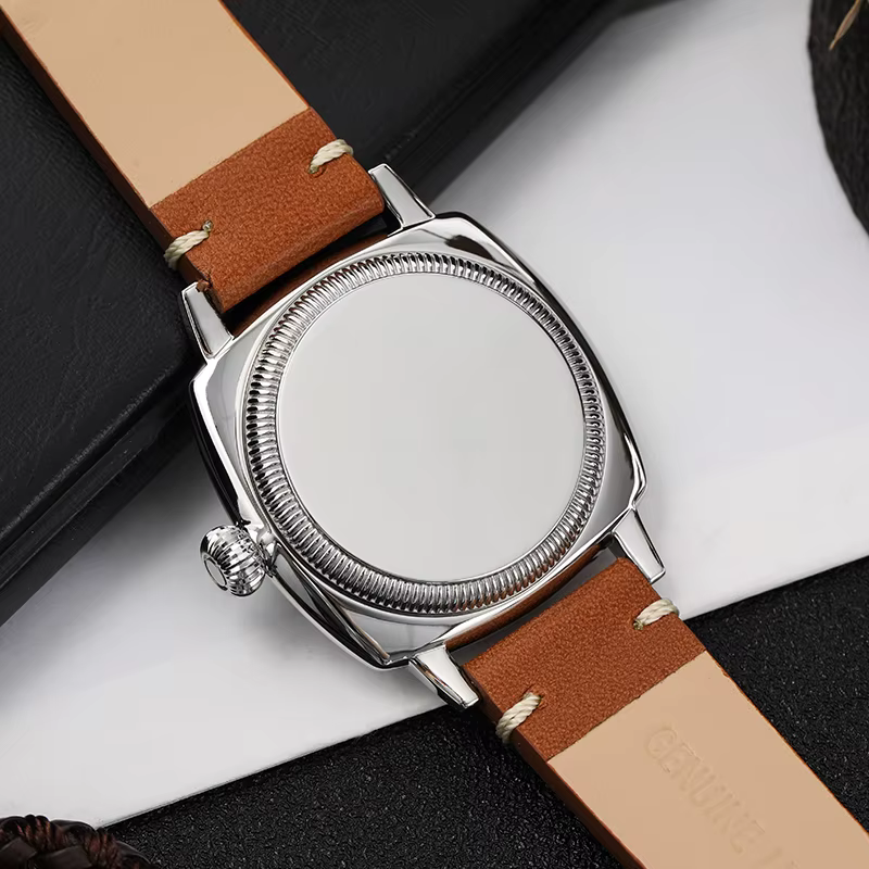 Militado ML03 montre Vintage VD78 mouvement à Quartz boîtier carré montre-bracelet rétro 100M bracelet en cuir étanche