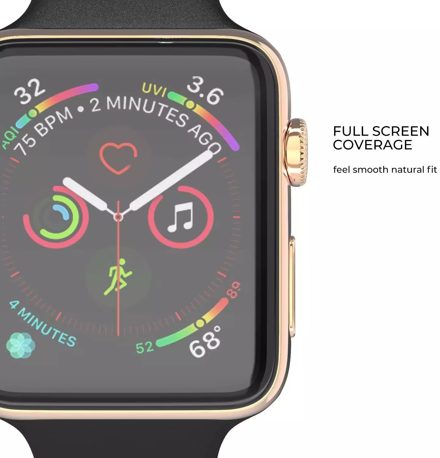 Protecteur d'écran pour Apple Watch 7 6 SE 5 9 8 4 3 2 40MM 41MM 42MM 44MM 45MM 38MM