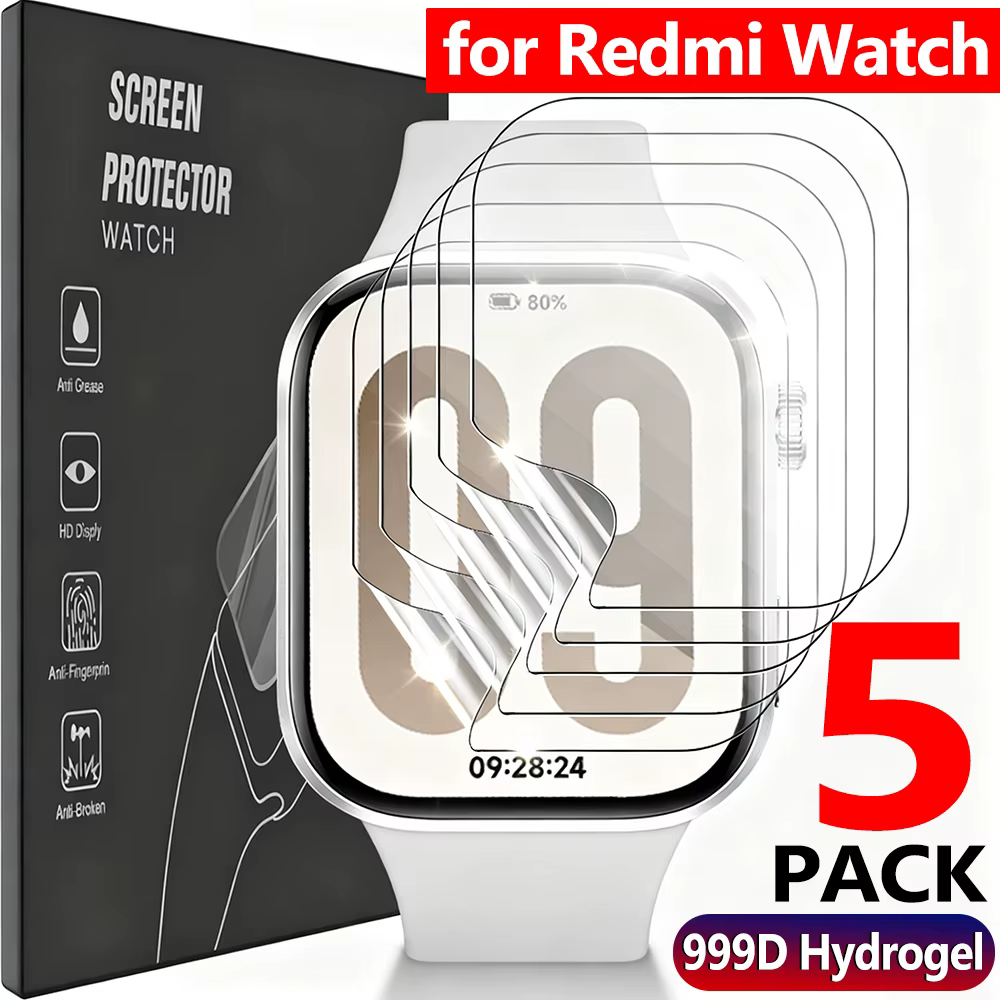 Protecteurs d'écran flexibles pour Xiaomi Redmi Watch 6 5 Active Lite HD