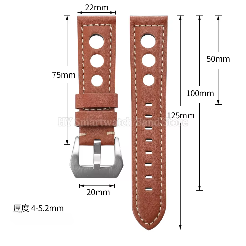 Bracelet de montre en cuir Vintage pour Panerai