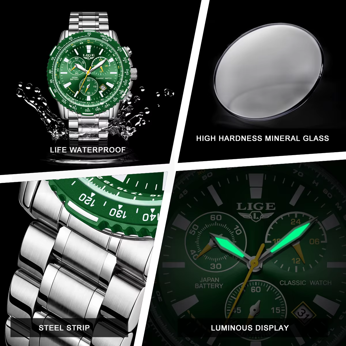 Montre-bracelet pour homme LIGE