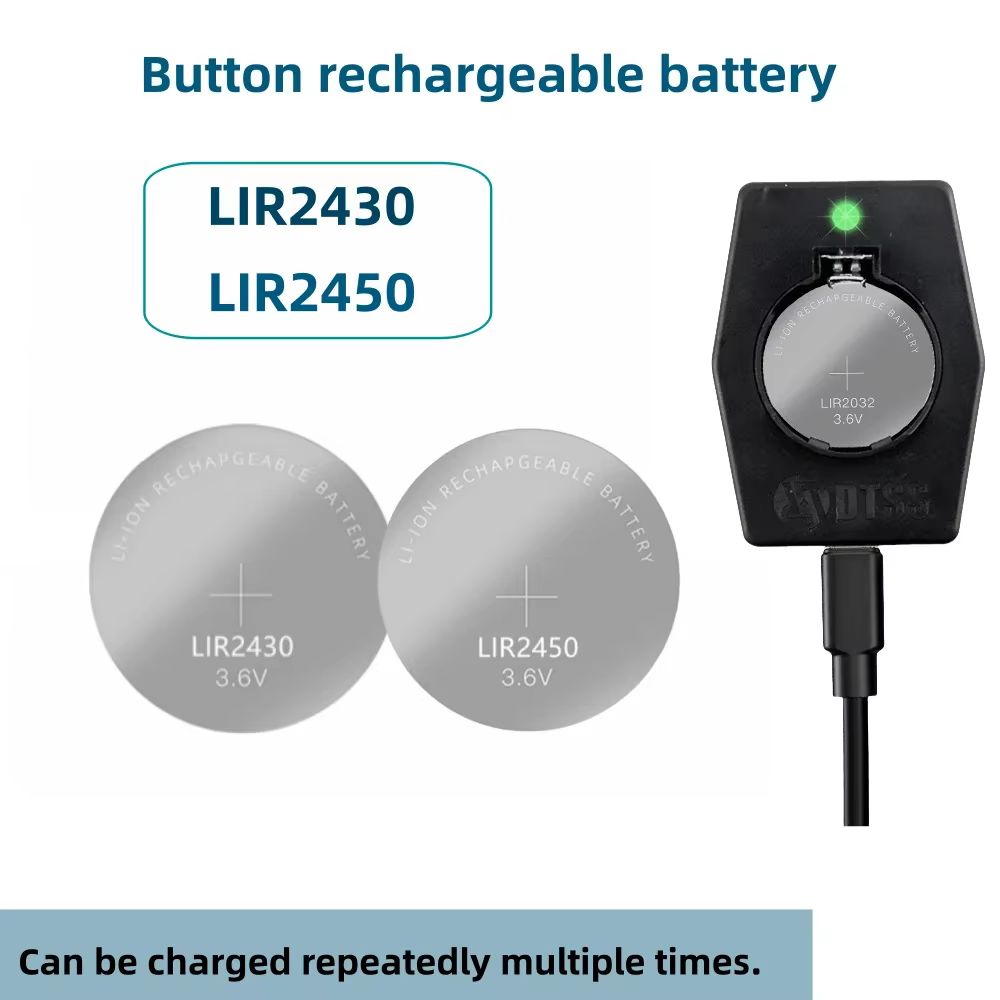 2-10 pièces LIR2430 LIR2450 batterie Rechargeable CR2430 CR2450 charge au Lithium peut remplacer pour les montres