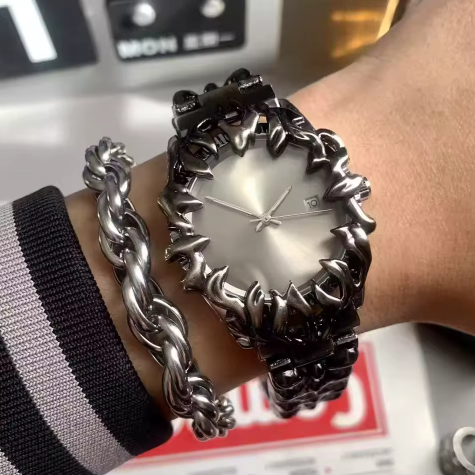 Montre-bracelet à quartz vintage pour homme